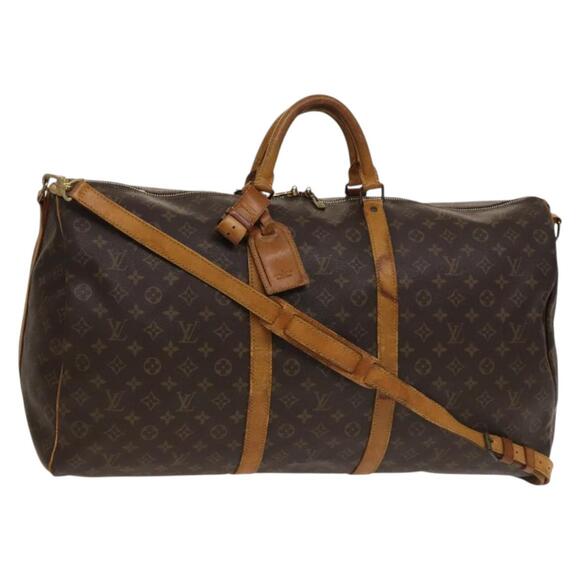 LOUIS VUITTON Monogram Keepall Bandouliere 60 Boston Bag M41412 - Picture 1 of 16
